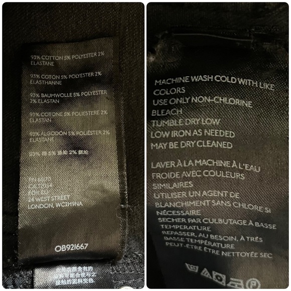 Free People We The Free Jeggings Jeans Women’s 25 Black Stretch Cropped Raw Hem - Picture 16 of 16